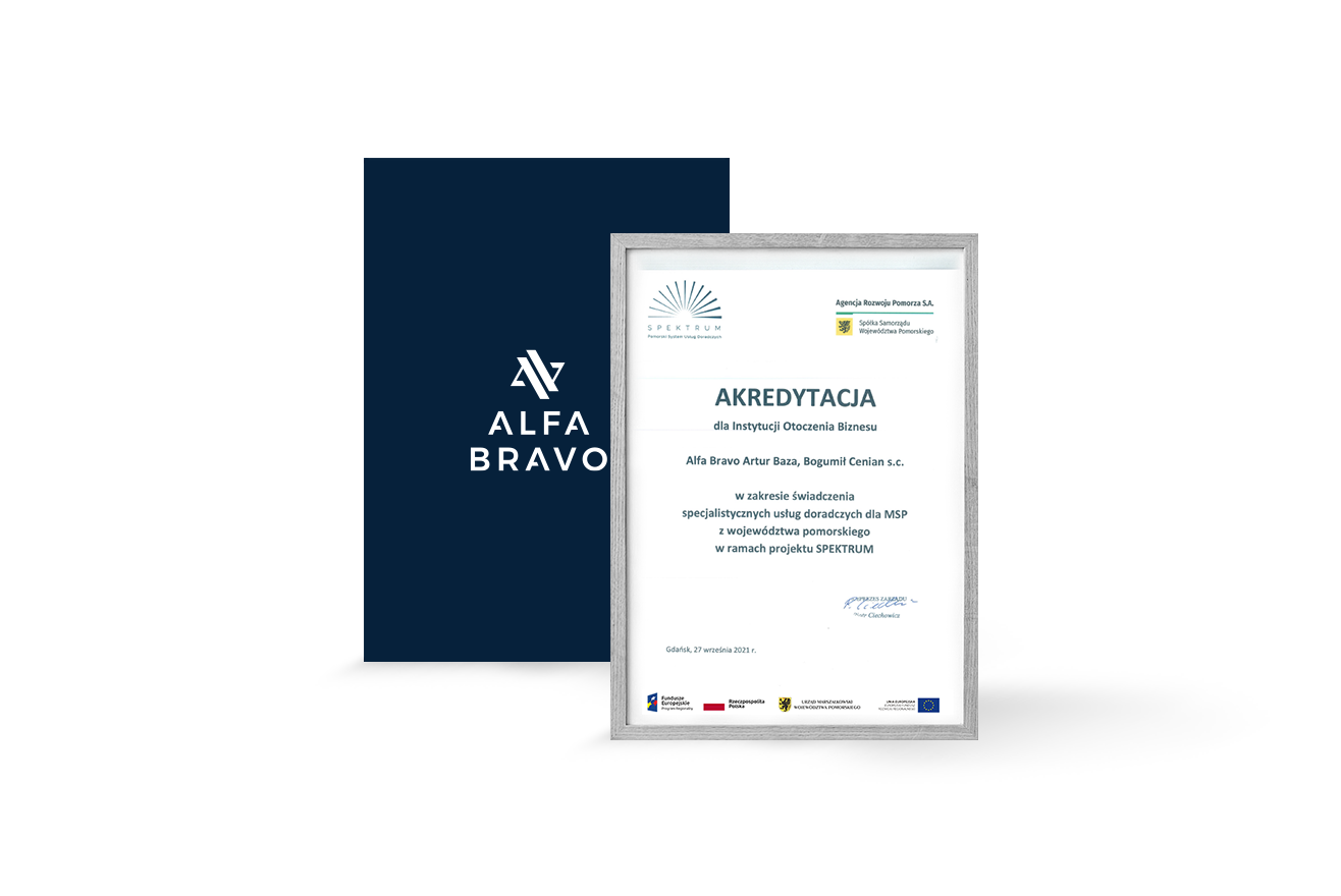 Akredytacja Instytucji Otoczenia Biznesu dla ALFA BRAVO - program SPEKTRUM